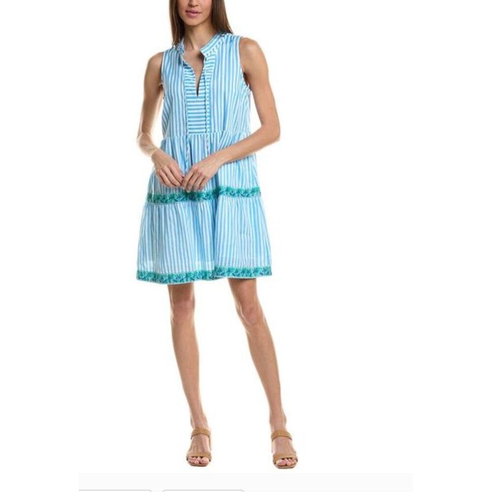 Tommy Bahama Marina Isle Tiered Striped Mini Dress. New with tags. Size XLarge